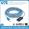 USB2.0 Cable Amplificador de señal Extensión Cable repetidor Blanco Negro Azul 5M 10M